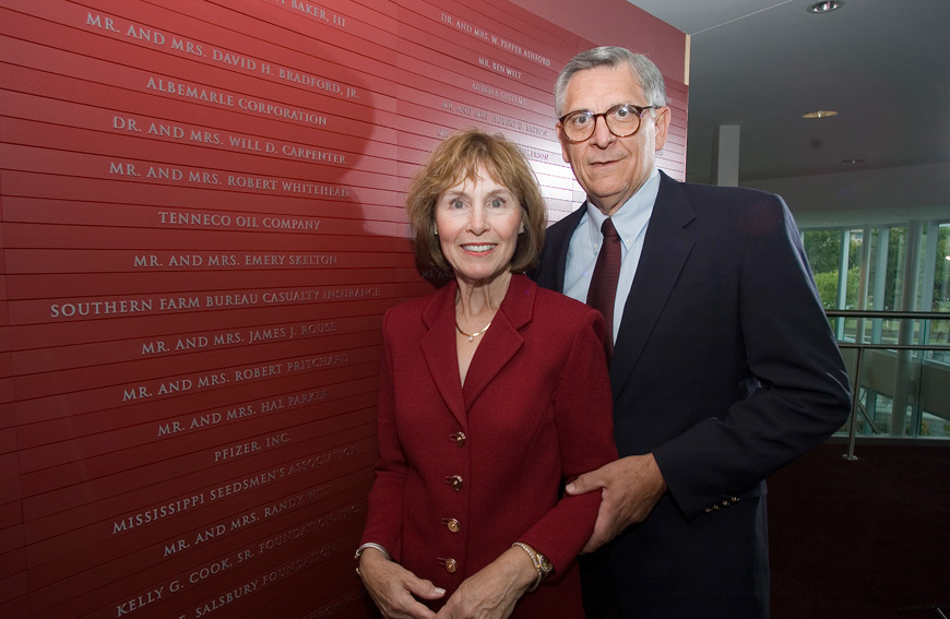 Julia "Julie" Bennett Rouse, with husband Jim Rouse