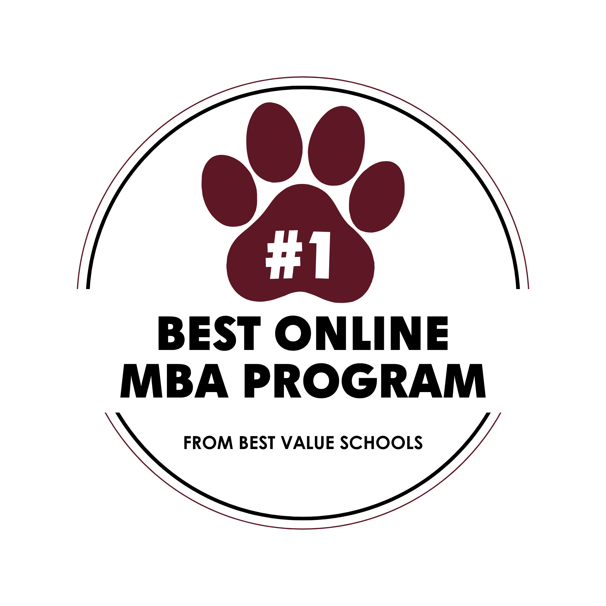 #1 Best Online MBA Program by Best Value School