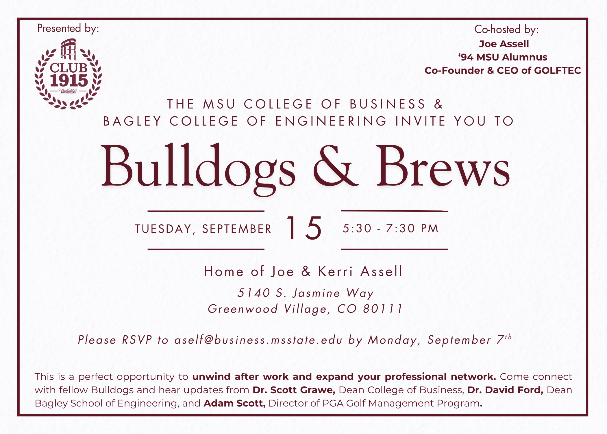 Club 1915 invite