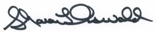 Sharon Oswald's signature