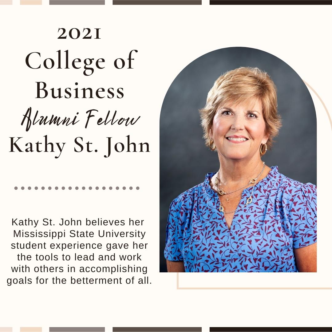 2021 College of Business Alumni Fellow - Kathy St. John