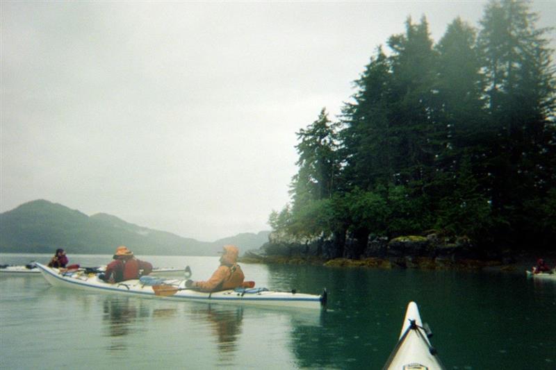 students kayaking