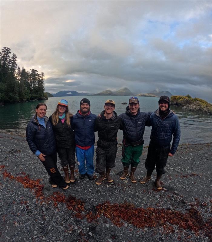 students smiling outside