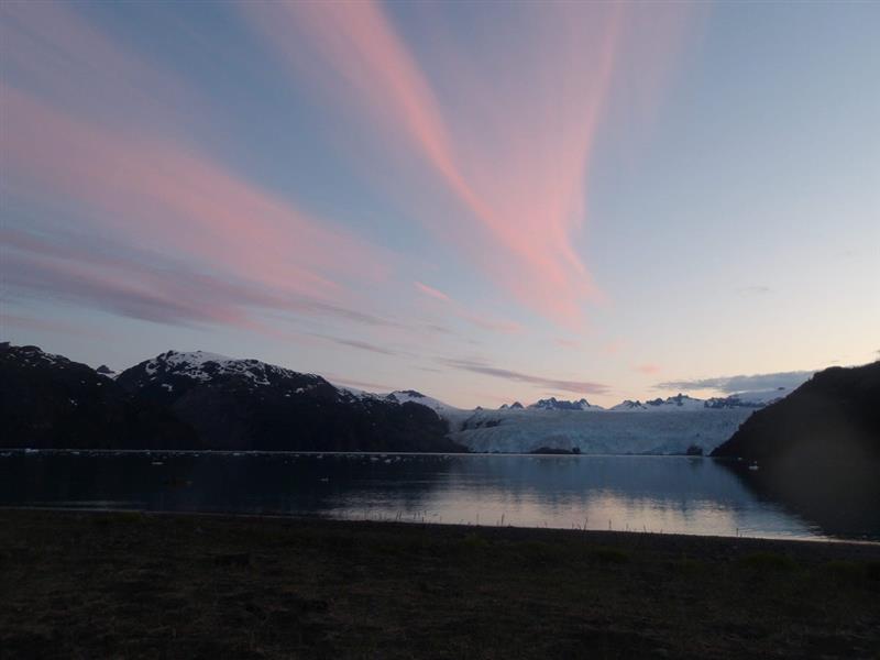 sunrise on top of a lake